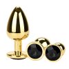 Golden Anal Plug With Diamond 3