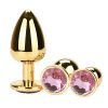 Golden Anal Plug With Diamond 4