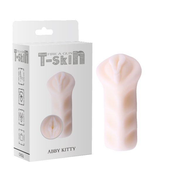 Masturbador Masculino T-Skin Abby Kitty White