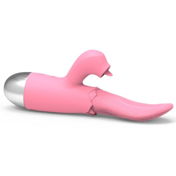 Vibrador Tipo Lengua Con Estimulador De Clítoris