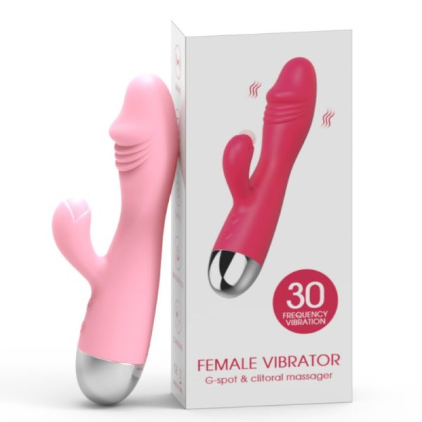 Vibrador Dual Con Masajeador Clitorial