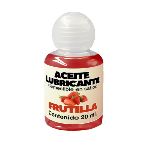 Aceite Lubricante Comestible Mystic X Frutilla 20 ml.