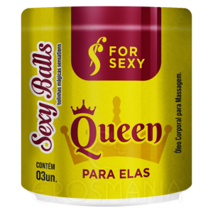 Bolas Lubricantes “Queen” 3 en 1 (3 Unidades)