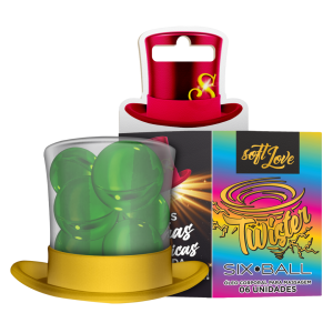 Bolas Lubricantes “Twister” 5 en 1 (6 Bolitas)