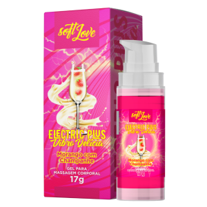 Gel Efecto Eléctrico “Vibro Delicia” Sabor Champagne Con Fresas 17 gr.