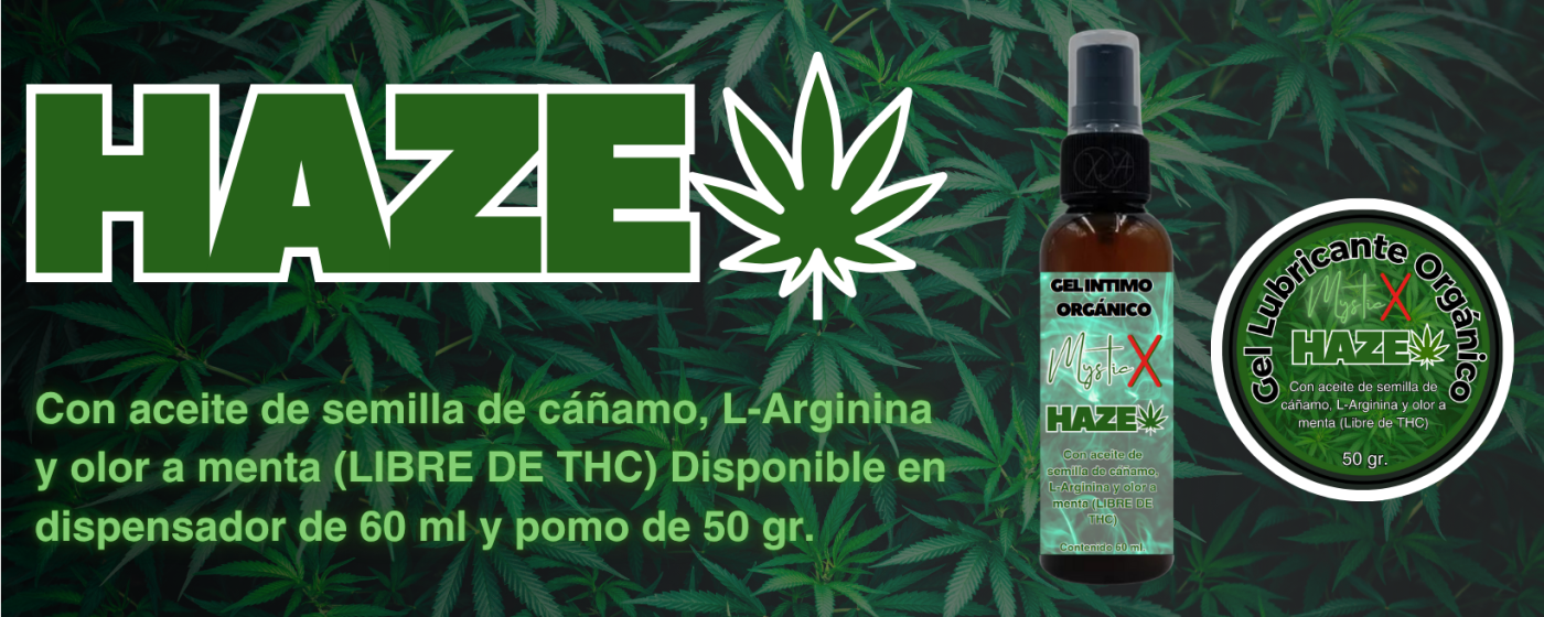 Haze Mystic X Gel Lubricante Orgánico Pomo 50 gr.